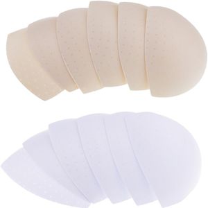 6 Pairs Triangle Foam Bra Pads Removable Smart Cups Bra Inserts for Swimwear Bikini Sports Bra Swimsuit Bathing Suit Accessories