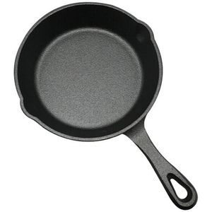 Gietijzeren Koekenpan Non-stick Ongecoat Steelpan Ei Pannenkoek Koken Pan Home Keuken Outdoor Bbq Koekenpan (16cm,20Cm, 26Cm)