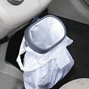 Draagbare Zwarte Vuilnis Bin Auto Organizer Voertuig Frame Vuilniszak Houder Trash Bag Rack Auto Hanger Auto-accessoires