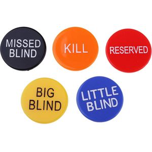 3 Cm Plastic Big Blind Kleine Blind Gemist Blind Doden Voorbehouden Dealer Knoppen Casino Game Entertainment Accessoire