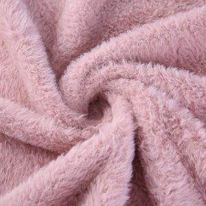 Fabriek direct KS sneeuw flanellen doek Gebreide polyester warp gebreide jas stof Multicolor Japanse en Koreaanse kleding stof s