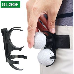 1Pcs Black Portable Draaibaar Folding Plastic Golfbal Klem Opslag Houder Met Riemclip, Golfen Sporting Training Accessoire