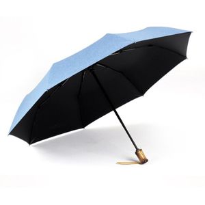Winddicht Paraplu Regen Vrouwen Luxe Automatische Paraplu Anti Uv Parasol 8K Mode Imitatie Bamboe Handvat Paraplu