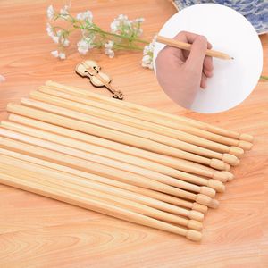 10 Pairs Drumsticks Potlood Suck Uk Hout Log Productie Baqueta Hb Schrijven Veilig Niet Giftig Potlood Drumsticks Voor Drummer