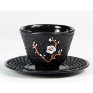 Thee Cup Met Pad Set Japanse Gietijzeren Thee Cup Pads Drinkware 70ml Handgemaakte Kung Fu Koffie Gereedschap Top -grade