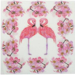 20 Stks/partij Roze Flamingo Vogel Thema Papieren Servet Feestelijke &amp; Party Tissue Servet Decoupage Party Decoratie Decor 33*33cm