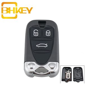 Bhkey 3 Knoppen Car Remote Key Shell Voor Alfa Romeo 159 2005 Vervanging Smart Auto Sleutelhanger Case cover Ongesneden Blade Auto