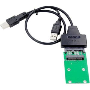 Mini Pcie Msata Ssd 1.8 Inch Micro-Sata Adapter Card + Usb Micro-Sata Kabel 7Pin 9Pin usb Naar Ssd Mini Pcie