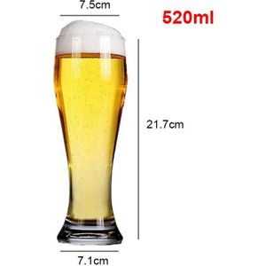 400Ml 500Ml 650Ml Bierglas Mok Grote Bier Cup Taille Loodvrij Kristal Glazen Drinken whiskey Vodka Essentiële Bar Ktv