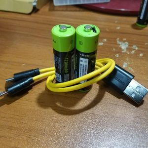 product ZNTER 1.5 V AA 1700 mAh li-polymeer li-po USB oplaadbare lithium li-ion usb batterij USB kabel pack