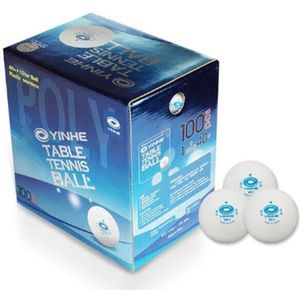 100 Ballen Yinhe Melkweg Plastic 40 + Tafeltennis Ballen 1 Ster Naadloze/Seamed Poly Ping Pong ballen