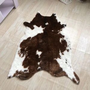 Tiger Gedrukt Tapijt Koe Luipaard Koeienhuid Faux Huid Lederen Antislip Antislip Mat Animal Print Tapijt