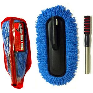Upgrade Auto Intrekbare Wax Tow Microfiber Dust Cleaning Brush Auto Kamer Dual Purpose Dust Cleaning Bezem Auto Schoonmaakproducten