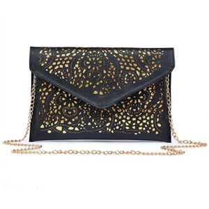 Hollow Out Envelop Tas Kleine Vrouwen Lederen Crossbody tas Voor meisje schoudertas Messenger bag Clutch Handtas