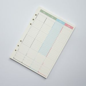 A5/A6 Spiraal Notebook Vullingen Filler Papier Voor Filofax Wekelijkse Planner Inserts Binnenpagina's Binder Boek Papier Briefpapier