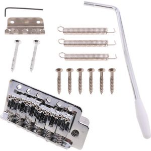 1 Set 6String Platte Zadel Enkele Tremolo Brug Voor Elektrische Gitaar