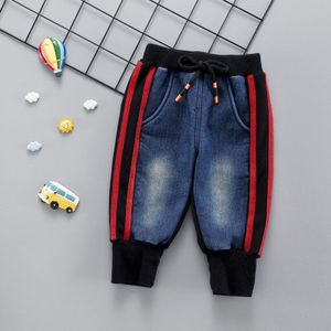 Herfst Winter Dikke Mode Jongens Denim Warme Broek Kinderen Broeken Baby Kinderen Jeans Peuter Comfortabele Zachte sport Broek