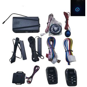 12V Auto Alarm Afstandsbediening Auto Keyless Entry Motor Start Alarmsysteem Drukknop Remote Starter Stop Auto Anti-Diefstal Systeem