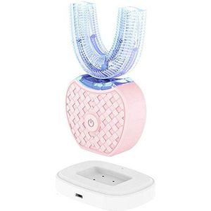 Vip 360 Graden Lazy Automatische Elektrische Tandenborstel Silicontooth Whitening Blauw Licht Usb U Type 4 Modi Borstel Oral Care