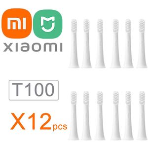 6 Pcs Xiaomi Opzetborstels T100 Mijia Vervanging Heads Elektrische Tandenborstel Mi Opzetborstels T100 Originele