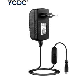 Voeding Adapter Wall Charger 5V 3A + Aan/Uit Schakelaar Voor Raspberry Pi 3 B B + P Voeding Adapter/Lader/Raspberry Pi 3