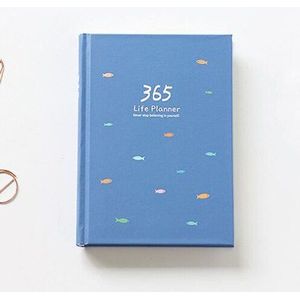 365 Planner Agenda Notebook Kleurrijke Inner Pagina Illustratie Jaarlijks Dagelijkse Plan Journal Opnemen Leven Briefpapier