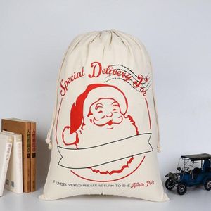 Katoen Trekkoord Bagtravel Portable Organizer Bag Grote Capaciteit Kleding Rugzak Tas Trekkoord Rugzak Kerst Bag