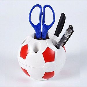 Voetbal Bal Vorm Pen Potlood Houder Voetbal Ball Make Borstel Houders Student Leveringen Voetbal Sport Desktop Decoratie