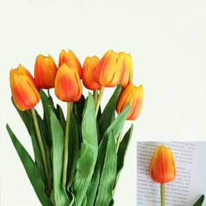 46 Cm Lange Tak Tulp Kunstbloem Pu Latex Kunstmatige Boeket Real Touch Bloemen Voor Bruiloft Decoratieve Bloemen & Kransen