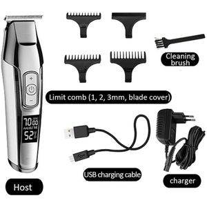 Krachtige Kemei Clipper Kmei Rand 0 Mm Kalende Kemel Bald Head Scheren Machine Kamei Professionele Digitale Hair Trimer Usb Kemey