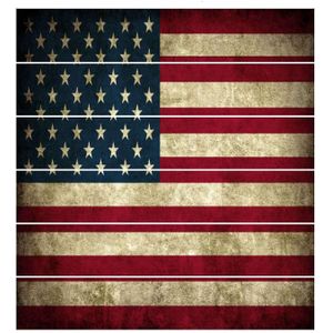 Amerikaanse Vlag Trappen Stickers, Kleurrijke Schedel Waterdicht Muurstickers, Verwijderbare Home Decoratie Stickers, antislip Vloer Stickers