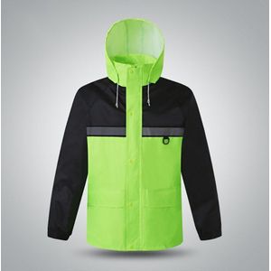 Reflecterende Regen Suit Hooded Lange Mouwen Jas Broek Kit Hoge Zichtbaarheid Verkeersveiligheid Waarschuwing Regenjas Regenkleding Pak