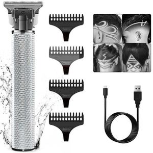 Retro Olie Hoofd Carving Schaar Usb Oplaadbare Tondeuse Elektrische Fader Salon Haar Knippen