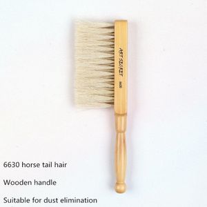 1 PC 6630 paard staart haar houten handvat blender dust eliminatie Art Borstel penselen Art Supplies