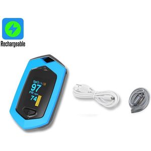 Usb Charge Oximeter Finger Pulse Saturatiemeter De Dedo SpO2 Pr Pi Bloedzuurstofverzadiging Hartslag Meter Oplaadbare