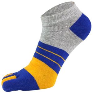 Veridical Puur Katoen Vijf Vinger Sokken Heren Sport Ademend Gestreepte Jonge Casual Ankle No Show Sokken Met Tenen Eu 38-44