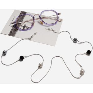 Bohemen Drie-Kleur Tmitation Parel Cords Leesbril Keten Mode Vrouwen Zonnebril Accessoires Lanyard Hold Bandjes
