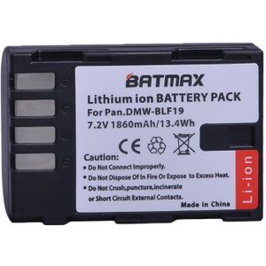 2Pcs 1860mAh DMW-BLF19, DMW-BLF19e, DMW-BLF19PP Batterij voor Panasonic Lumix DC-GH5, DMC-GH3, DMC-GH3K, GH4, GH4K Digitale Camera