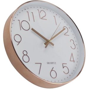 Modern Stille Wandklok Quartz Horloge Plastic Antieke Klok Home Decor Voor Woonkamer Rose Goud Kleur