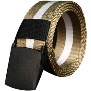 Heren Riem Geen Metalen Plastic Gesp Canvas Riemen Casual Jeans Riem Mannen Cinturones Hombre