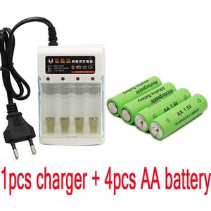 Tag 3000 MAH oplaadbare batterij AA 1.5 V Oplaadbare Voor Klok Speelgoed Zaklamp Afstandsbediening Camera batterij + lader