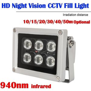 Neocoolcam 50M Ir Illuminator Licht 940nm 6 Array Leds Infrarood Waterproof Night Vision Voor Cctv Camera 90-60-45-30-15-9degree