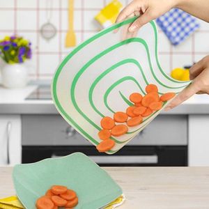 4 Pcs Plastic Snijplank Koken Blok Antibacteriële antislip Snijmat Keuken Gereedschap PLD
