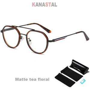 Vrouwen Anti Blauw Licht Blokkeren Bril TR90 Metalen Ovale Brillen Frames Platte Len Mannen Kleur Gestreepte Spektakel Computer Brillen
