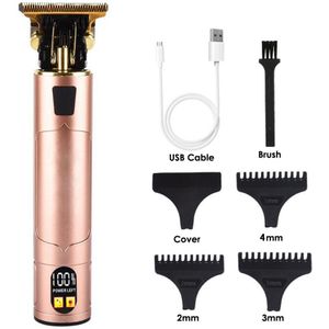 Usb Elektrische Tondeuse Lcd Oplaadbare Scheerapparaat Baard Trimmer Professionele Mannen Haar Snijmachine Baard Kapper Hair Cut