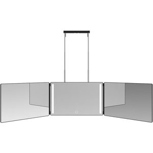 Verstelbare 3 Way Mirror Trifold Spiegel Zelf Kappers Spiegel Drievoudige Spiegel Haar Snijden Diy Kapsel Tool