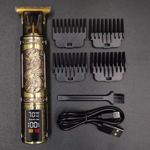 T9 Kapper Tondeuse Dicht Bij 0Mm Haar Snijmachine Scheren Lcd Display Trimmer Voor Mannen Elektrisch Scheerapparaat Baard trimmer Wmark
