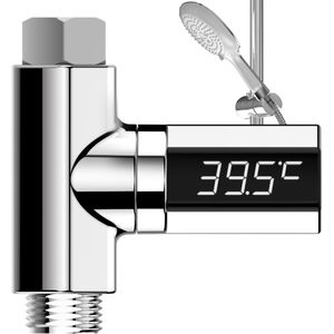 Led Display Celsius Water Temperatuur Meter Plastic 360 Graden Rotatie Elektriciteit Douche Thermometer