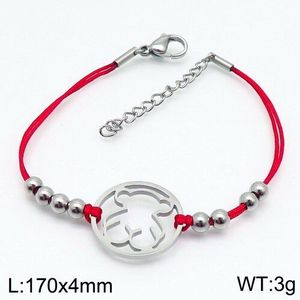 Rood Touw Armband Beer Vorm Armbanden Vrouwelijke Sieraden Accessoires