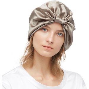 Lilysilk Zijde Slaap Cap Klassieke Geplooide Haar One Size Vrouwen